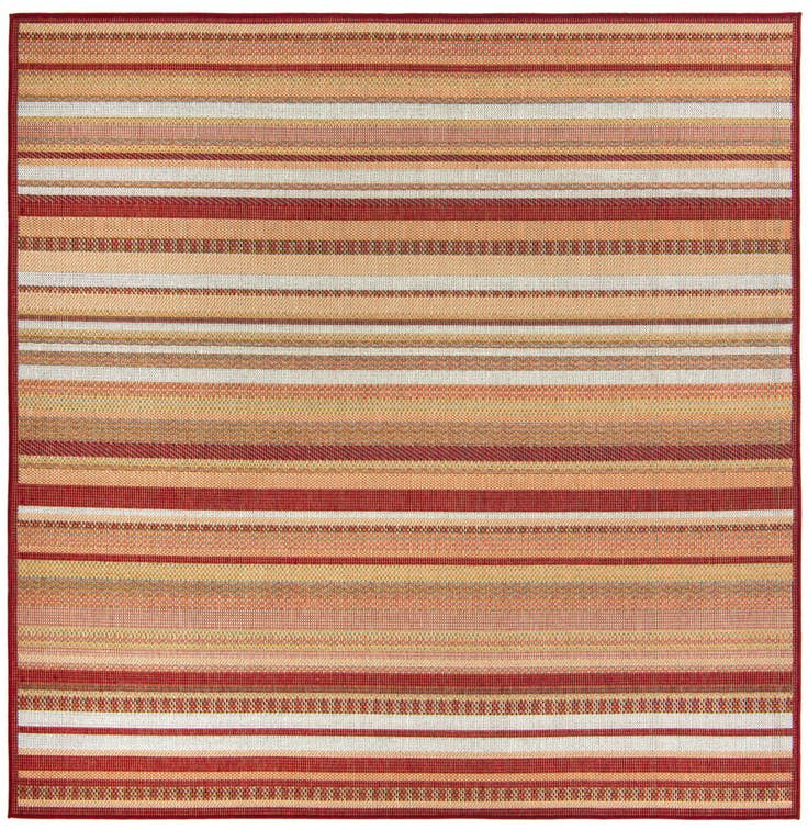 Detail image of 7' 10 x 7' 10 Easy-Clean Baja Indoor / Outdoor Square Rug