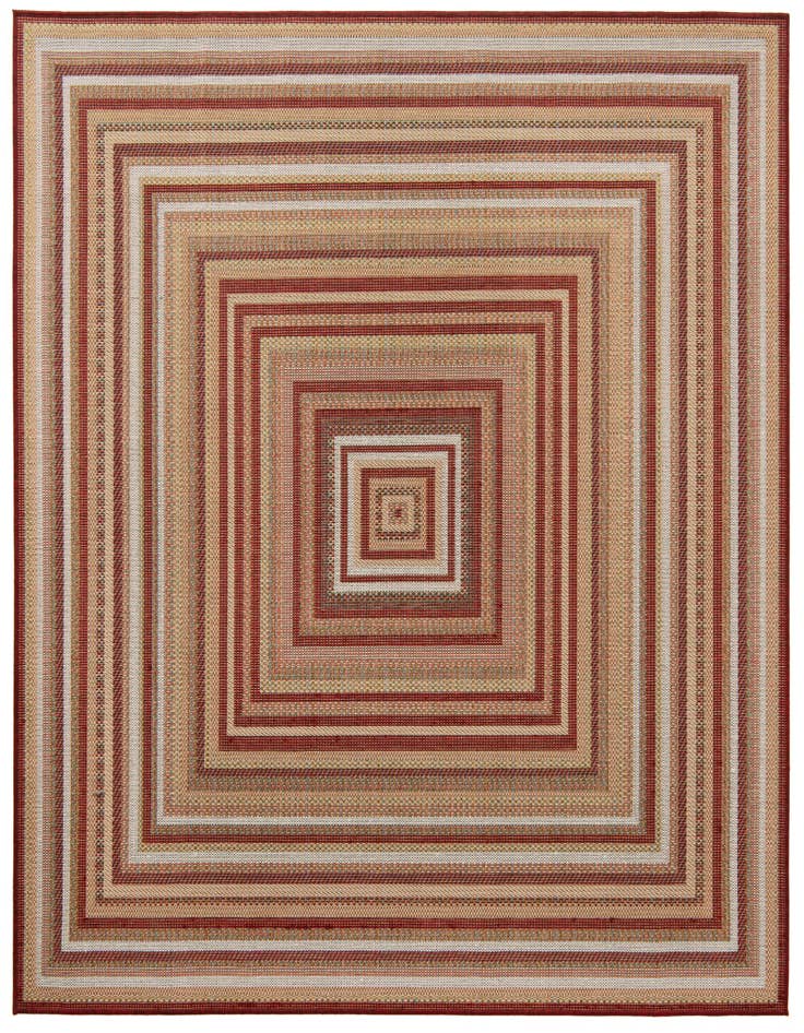 Detail image of 7' 10 x 7' 10 Easy-Clean Baja Indoor / Outdoor Square Rug