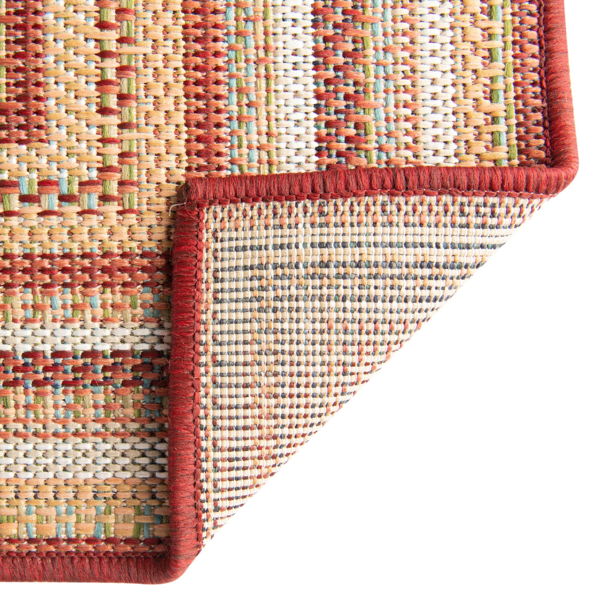7' 10 x 7' 10 Easy-Clean Baja Indoor / Outdoor Square Rug