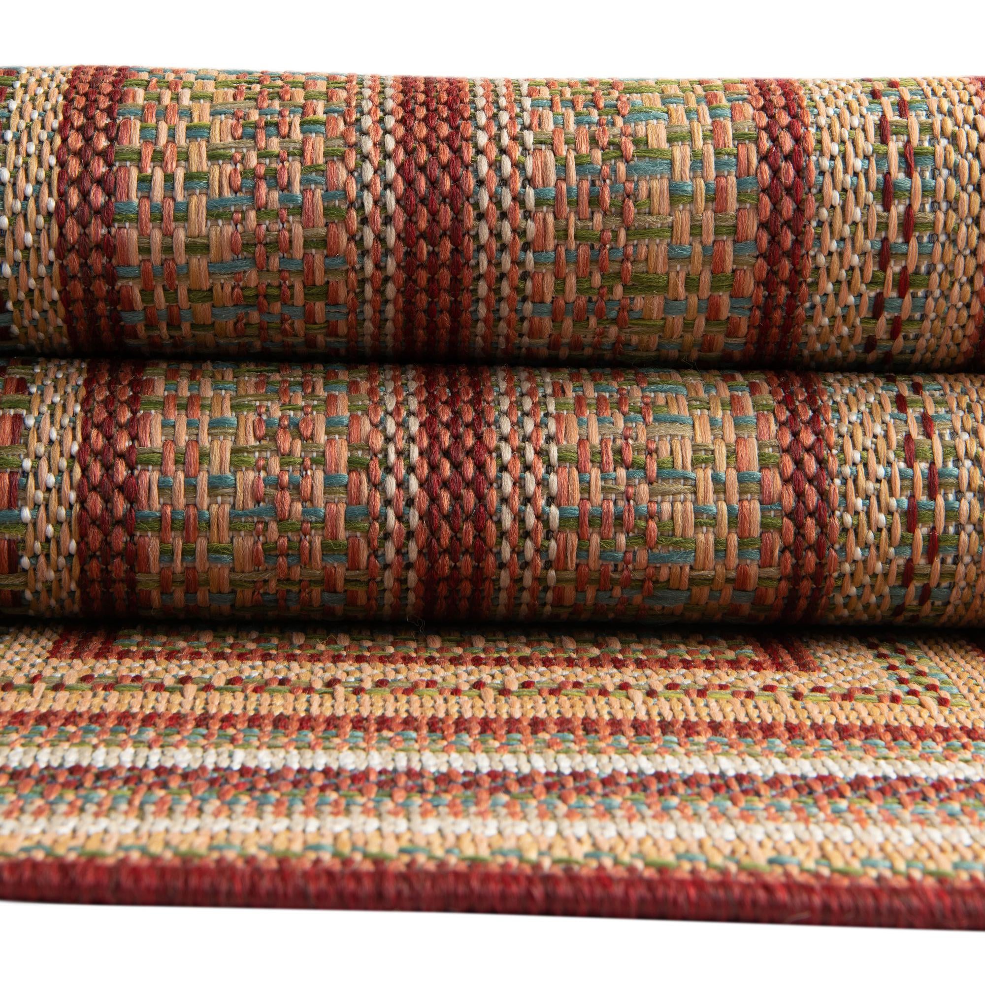7' 10 x 7' 10 Easy-Clean Baja Indoor / Outdoor Square Rug