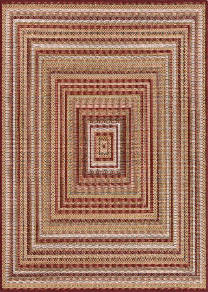 5' 3 x 5' 3 Easy-Clean Baja Indoor / Outdoor Square Rug