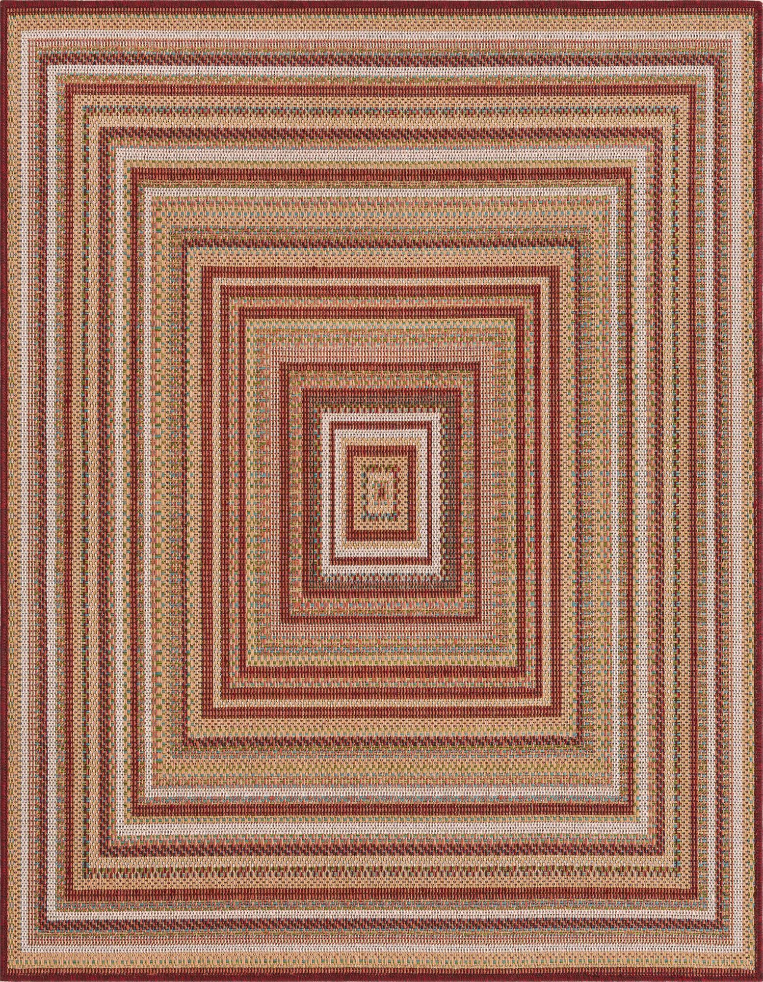 5' 3 x 5' 3 Easy-Clean Baja Indoor / Outdoor Square Rug