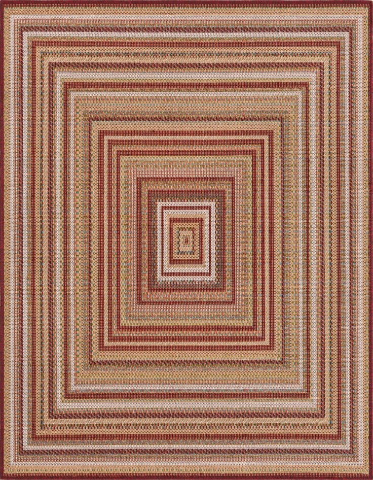 Detail image of 5' 3 x 5' 3 Easy-Clean Baja Indoor / Outdoor Square Rug