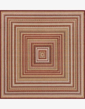 5' 3 x 5' 3 Easy-Clean Baja Indoor / Outdoor Square Rug