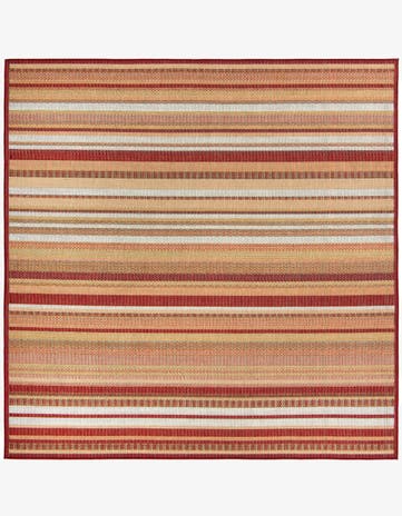 7' 10 x 7' 10 Easy-Clean Baja Indoor / Outdoor Square Rug