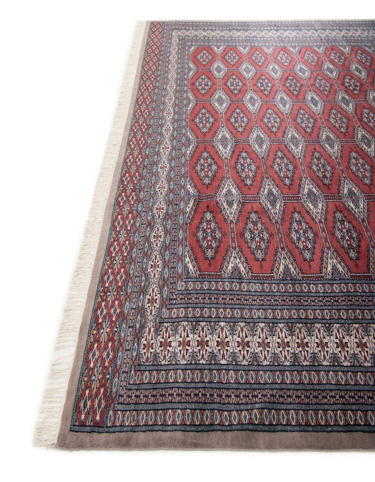 Detail image of 8' 4 x 8' 5 Hand Knotted Bokhara Oriental Wool Square Rug