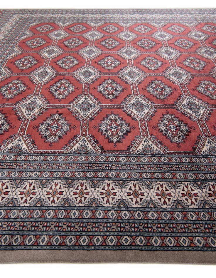Detail image of 8' 4 x 8' 5 Hand Knotted Bokhara Oriental Wool Square Rug