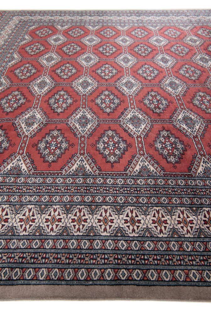 8' 4 x 8' 5 Hand Knotted Bokhara Oriental Wool Square Rug