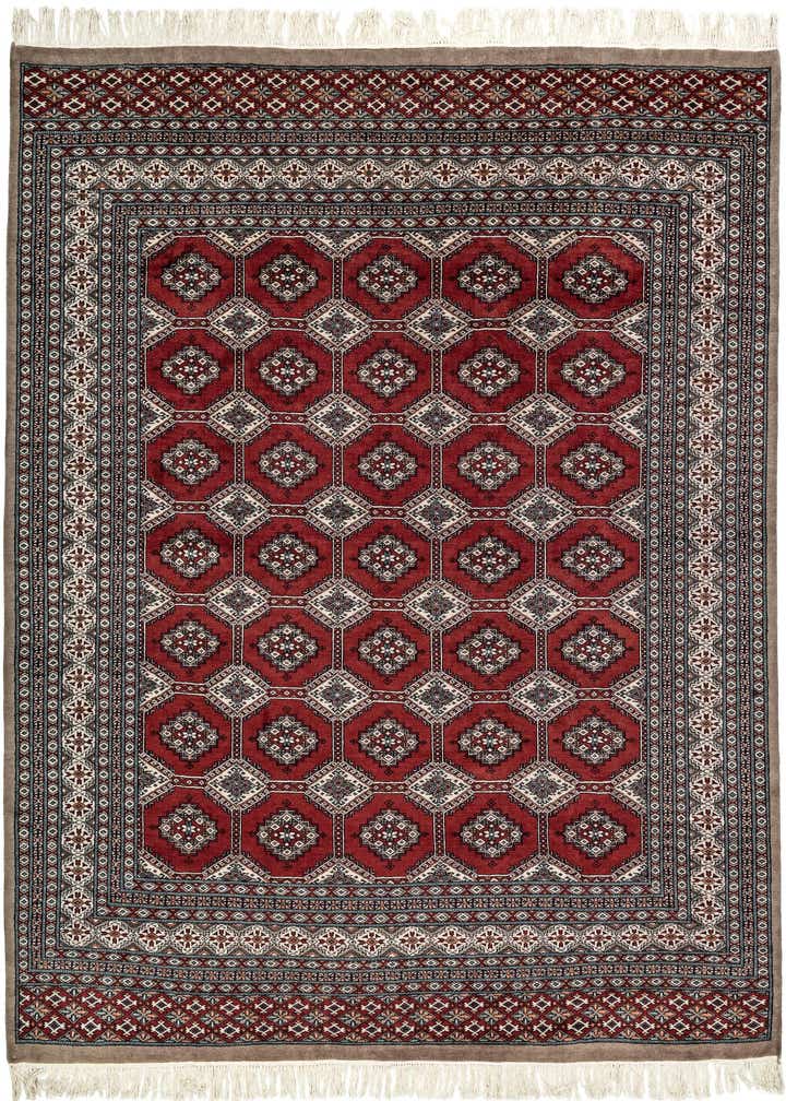 8' 4 x 8' 5 Hand Knotted Bokhara Oriental Wool Square Rug