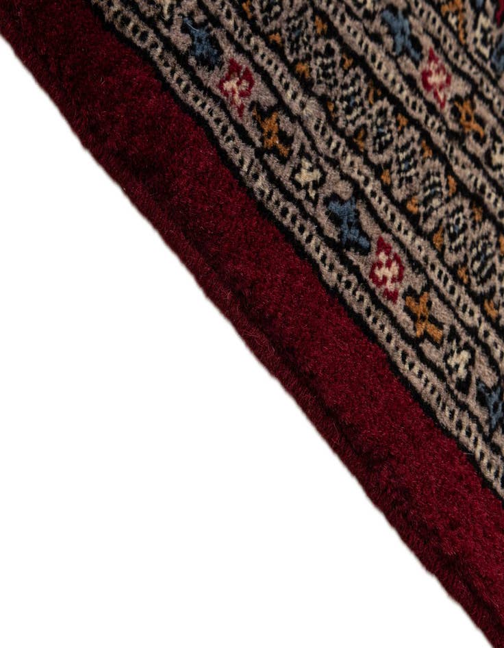 Detail image of 6' x 6' 2  Hand Knotted Bokhara Oriental Wool Square Rug