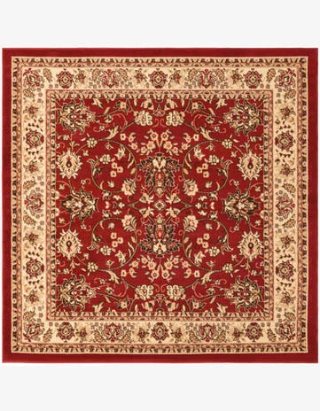6' x 6' Kashan Design Square Rug