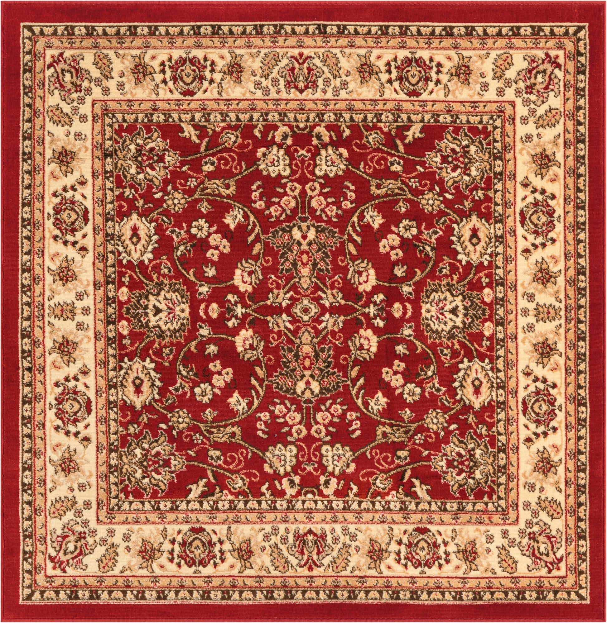 Primary image 5' 3 x 5' 3 Kashan Design Square Rug