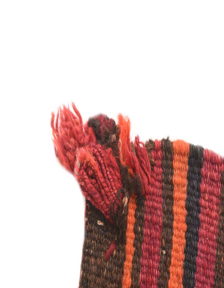 Detail image of 3' 4 x 3' 6  Hand Woven Kilim Afghan Wool Square Rug