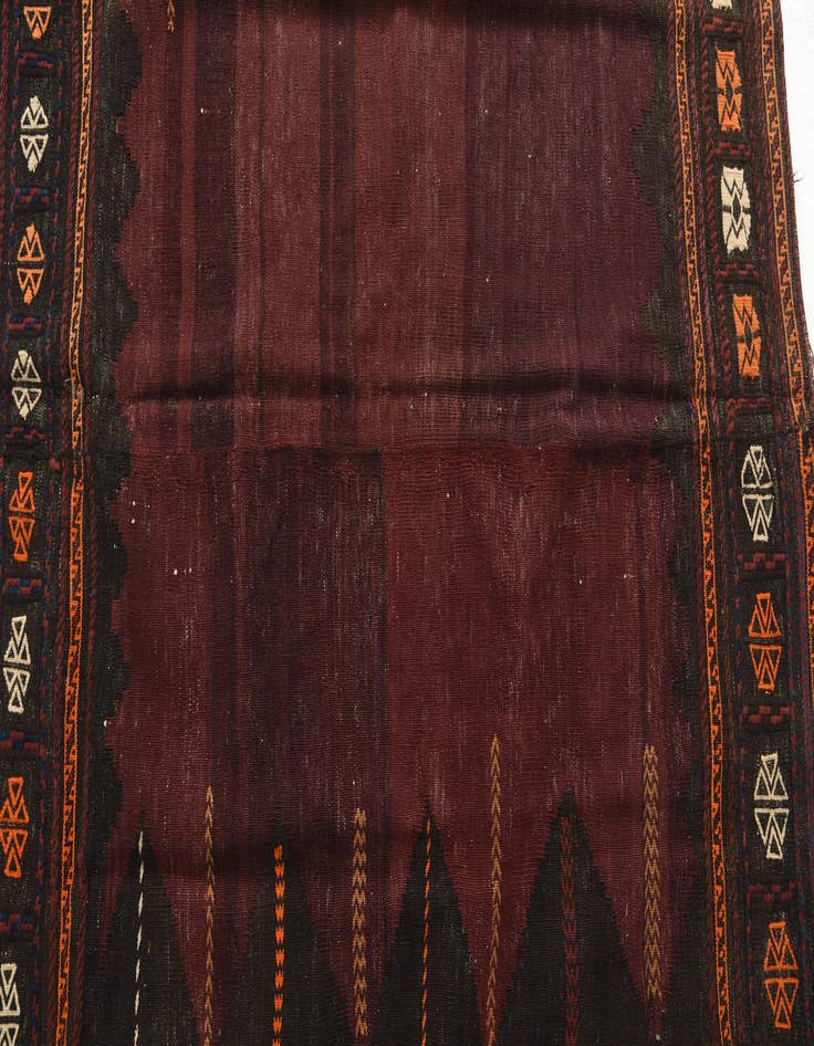 Detail image of 4' 2 x 4' 6  Hand Knotted Kilim Fars Persian Wool Square Rug