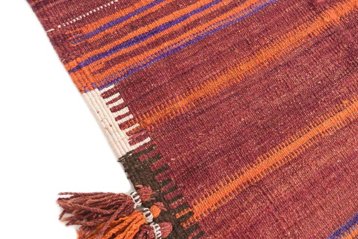 Detail image of 3' 5 x 3' 9 Hand Woven Kilim Fars Wool Square Rug