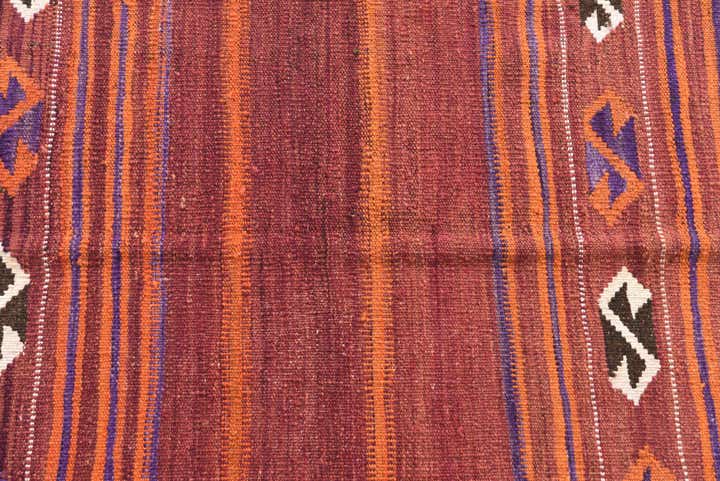 3' 5 x 3' 9 Hand Woven Kilim Fars Wool Square Rug