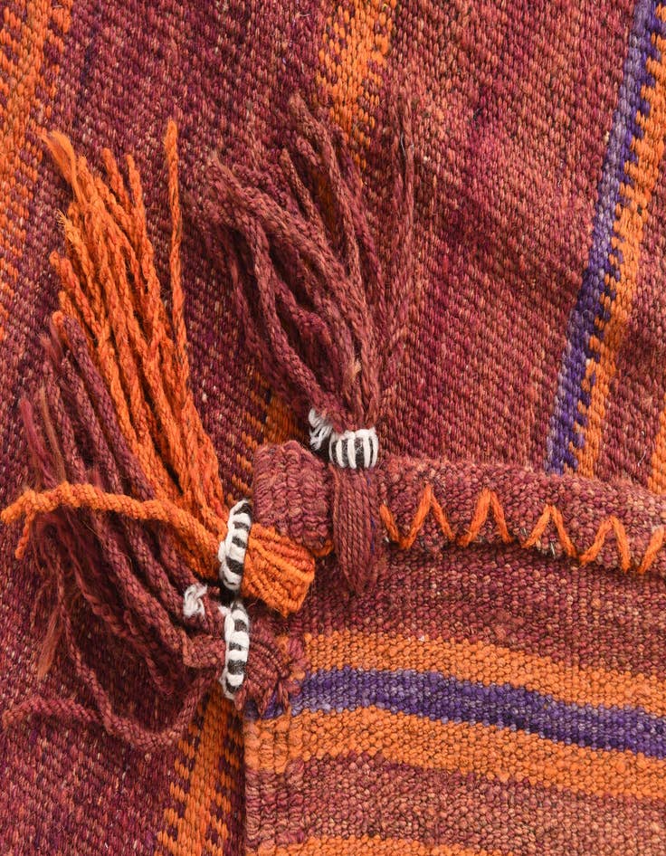 Detail image of 3' 5 x 3' 9  Hand Woven Kilim Fars Wool Square Rug