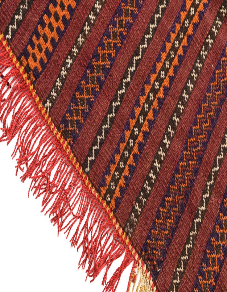 Detail image of 3' 1 x 4'  Hand Woven Kilim Fars Wool Square Rug