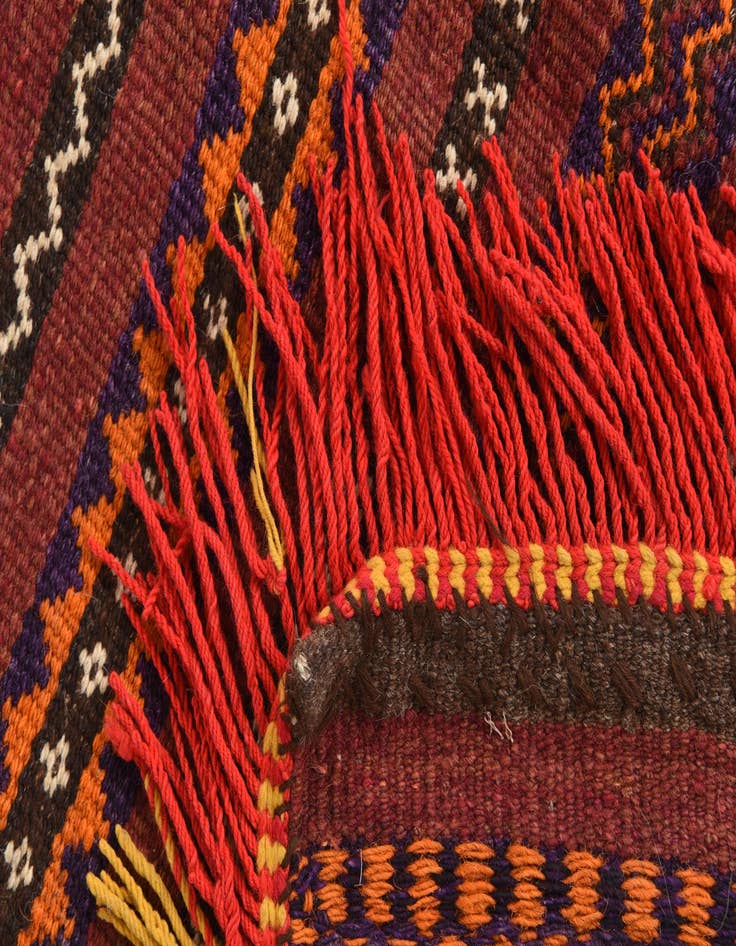 Detail image of 3' 1 x 4'  Hand Woven Kilim Fars Wool Square Rug