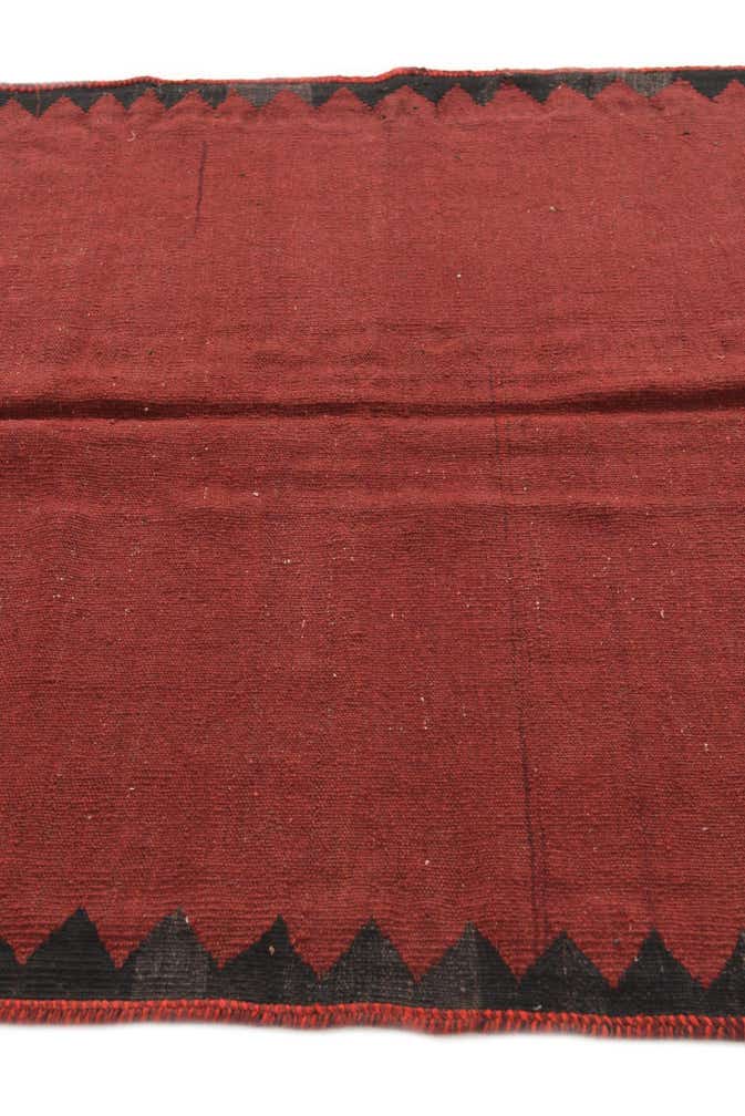 4' 3 x 4' 5 Hand Woven Kilim Fars Wool Square Rug