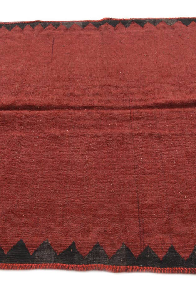 Detail image of 4' 3 x 4' 5 Hand Woven Kilim Fars Wool Square Rug