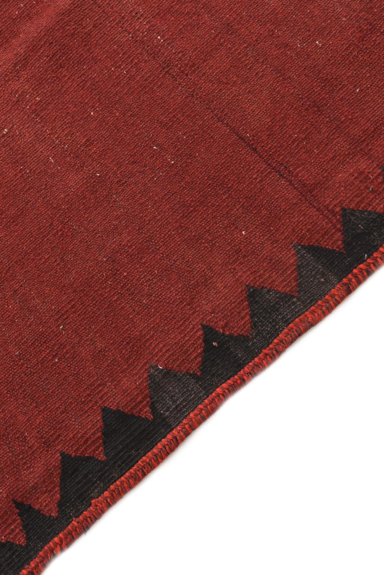 4' 3 x 4' 5 Hand Woven Kilim Fars Wool Square Rug