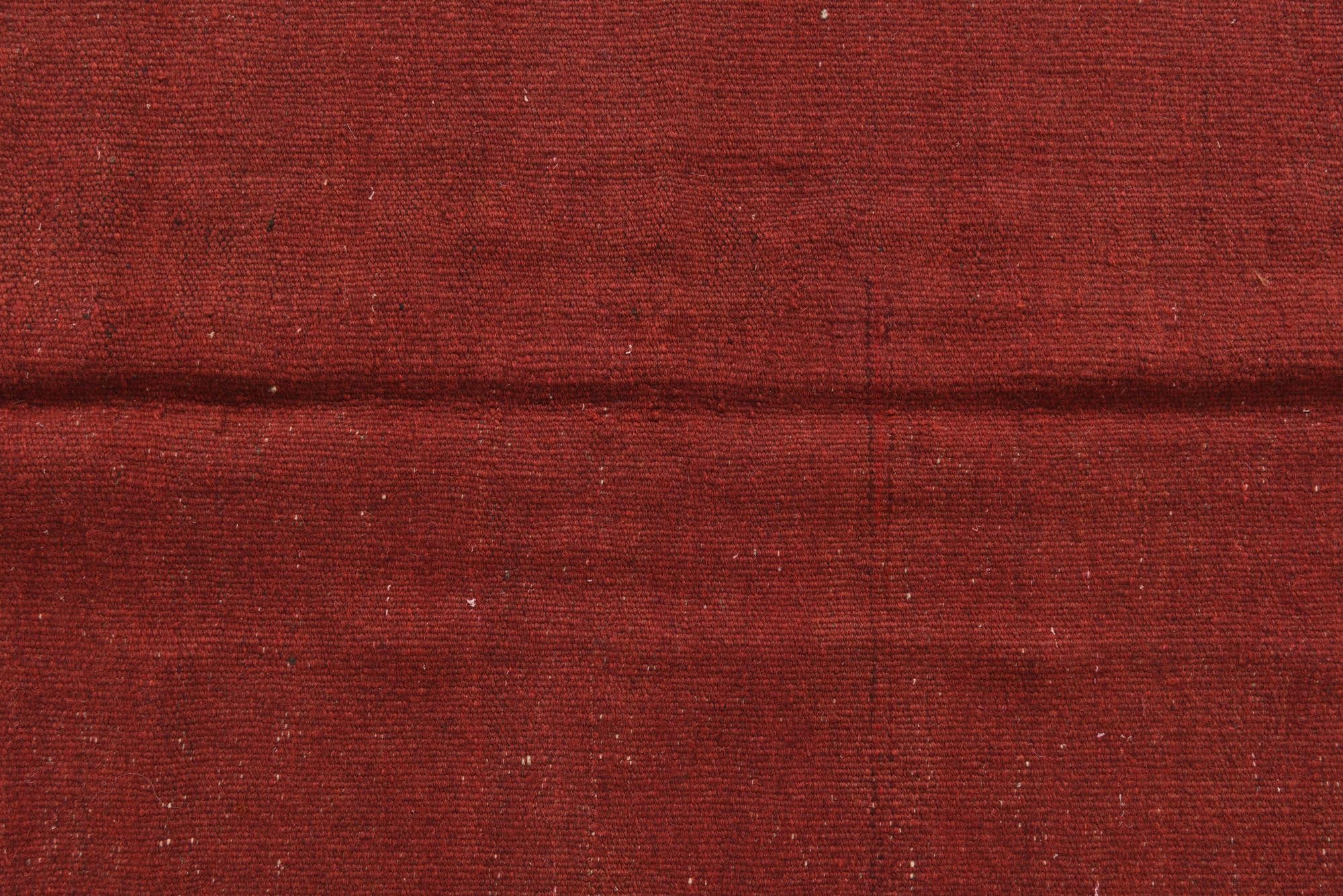 4' 3 x 4' 5 Hand Woven Kilim Fars Wool Square Rug