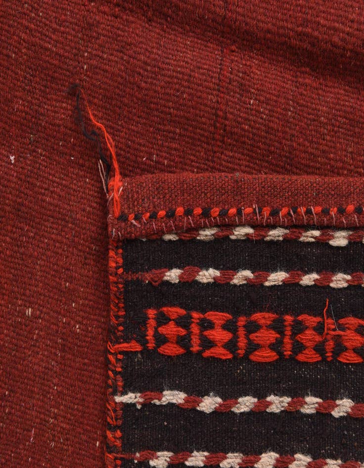 Detail image of 4' 3 x 4' 5  Hand Woven Kilim Fars Wool Square Rug