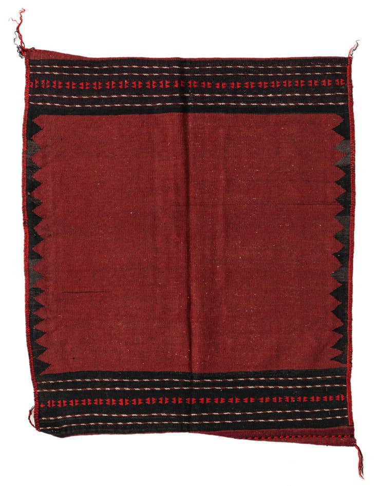 Detail image of 4' 3 x 4' 5 Hand Woven Kilim Fars Wool Square Rug