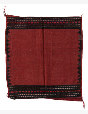 4' 3 x 4' 5 Hand Woven Kilim Fars Wool Square Rug