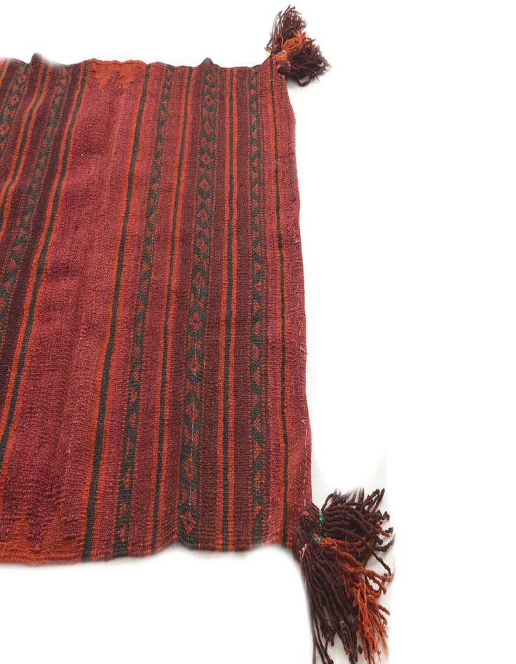 Detail image of 3' 5 x 3' 9 Hand Woven Kilim Fars Wool Square Rug