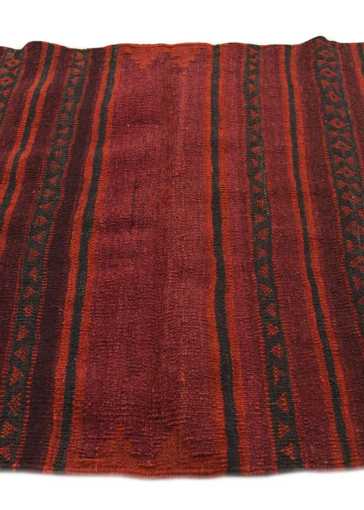 3' 5 x 3' 9 Hand Woven Kilim Fars Wool Square Rug
