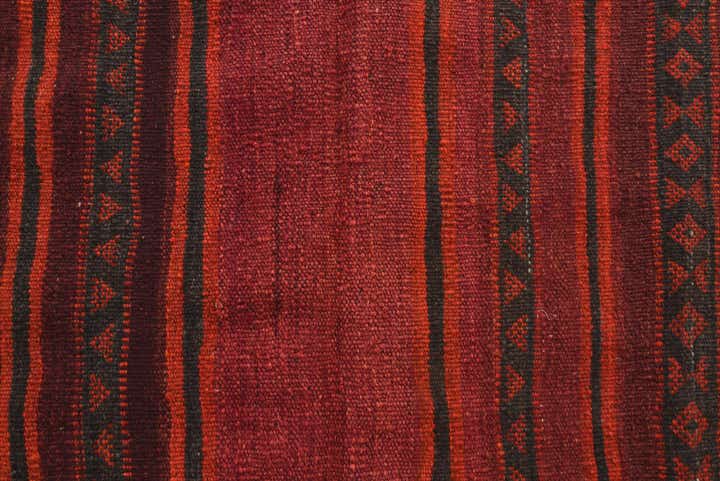 3' 5 x 3' 9 Hand Woven Kilim Fars Wool Square Rug