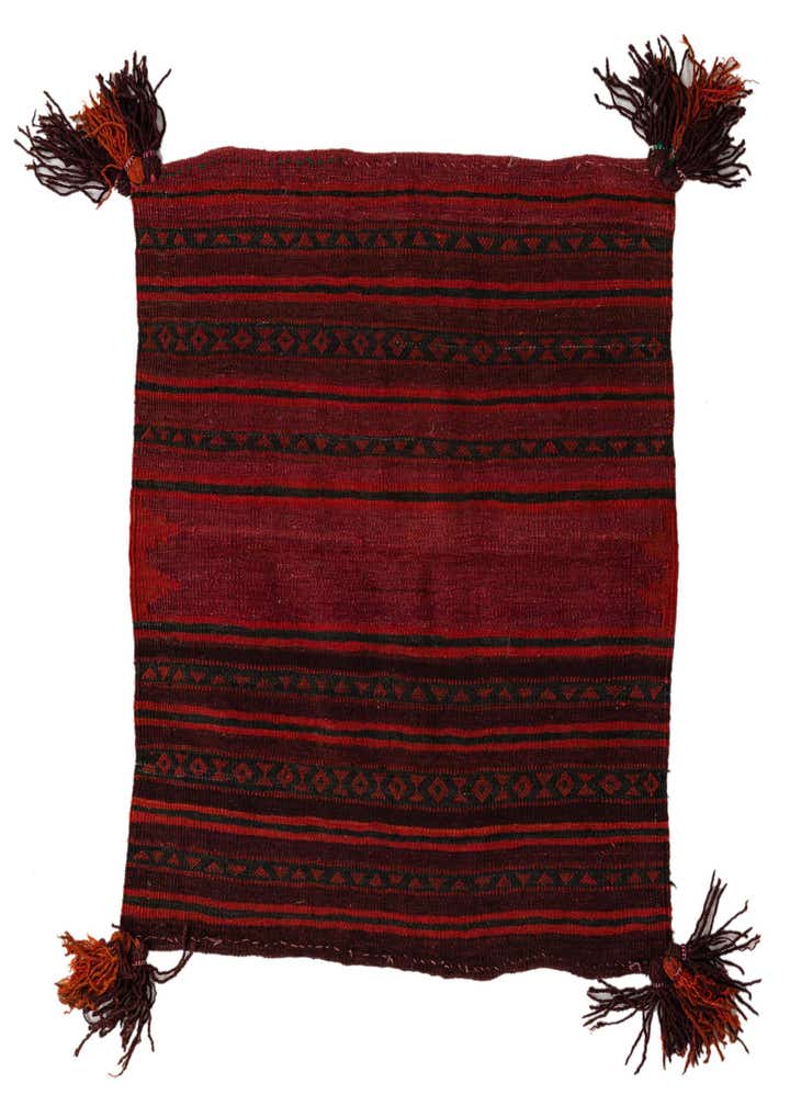 3' 5 x 3' 9 Hand Woven Kilim Fars Wool Square Rug