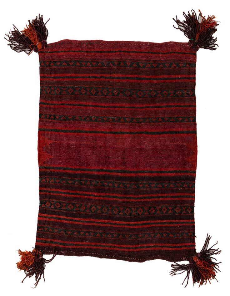Detail image of 3' 5 x 3' 9 Hand Woven Kilim Fars Wool Square Rug