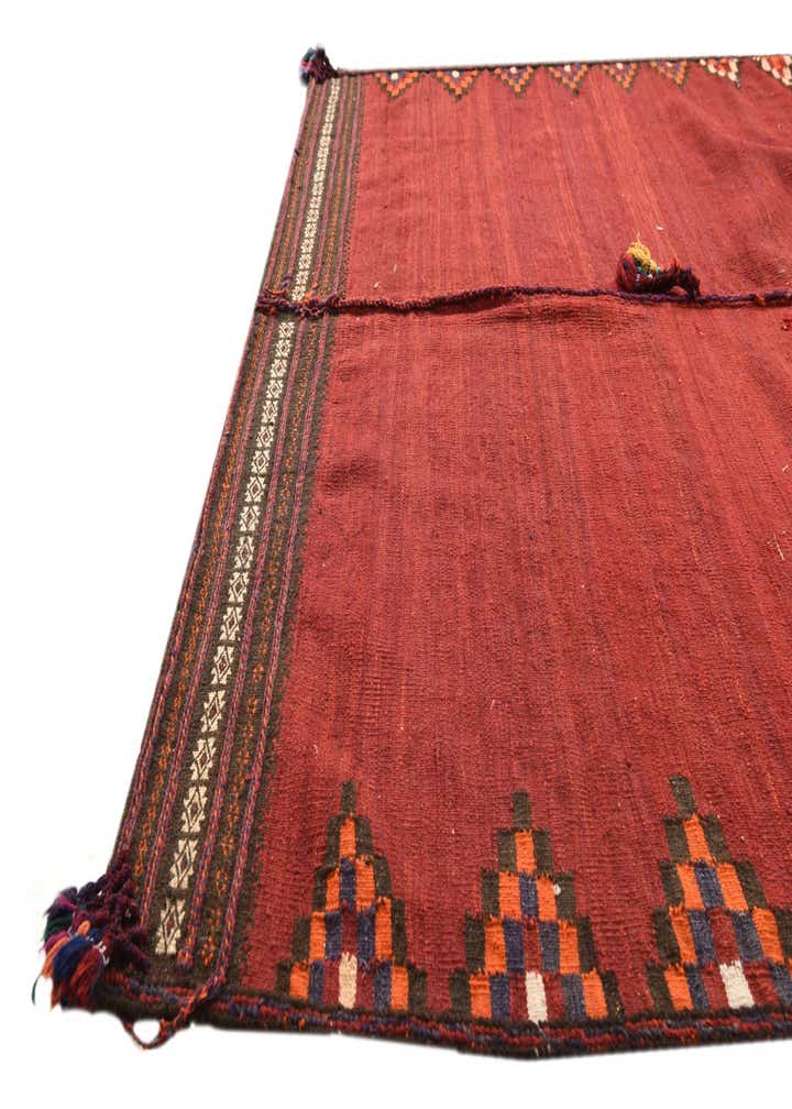 5' x 5' 2 Hand Woven Kilim Fars Wool Square Rug