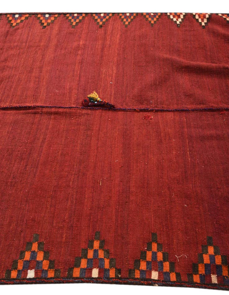 Detail image of 5' x 5' 2 Hand Woven Kilim Fars Wool Square Rug