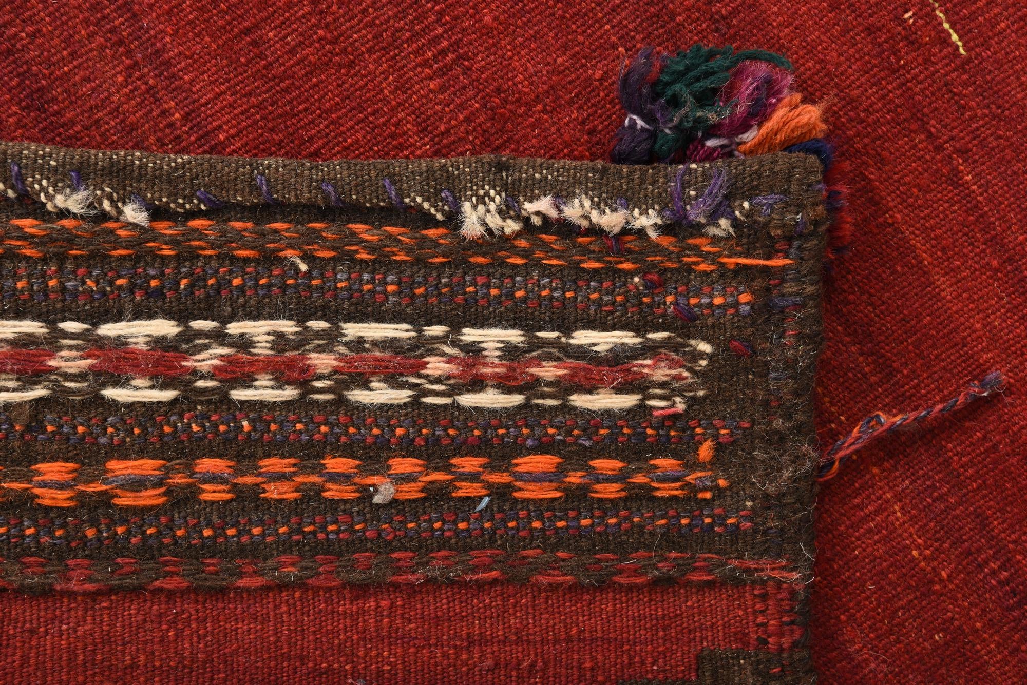 5' x 5' 2 Hand Woven Kilim Fars Wool Square Rug