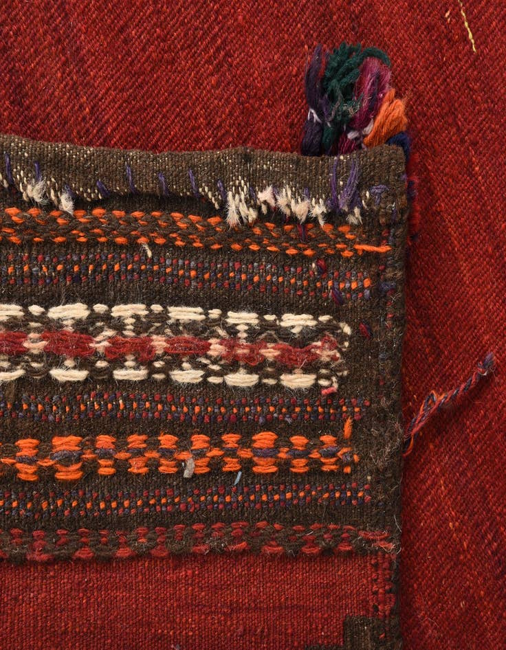 Detail image of 5' x 5' 2  Hand Woven Kilim Fars Wool Square Rug