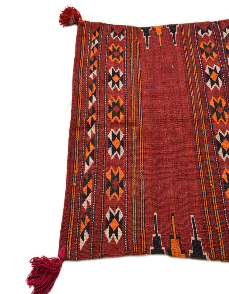 Detail image of 3' x 3' 7  Hand Woven Kilim Fars Wool Square Rug