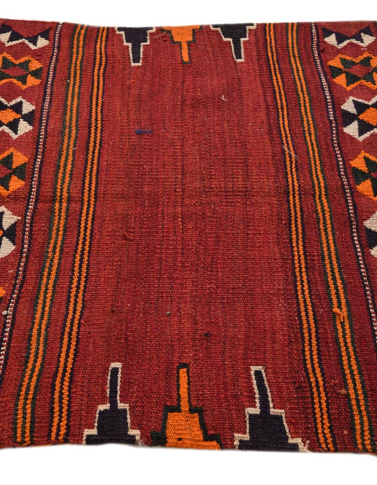 Detail image of 3' x 3' 7  Hand Woven Kilim Fars Wool Square Rug