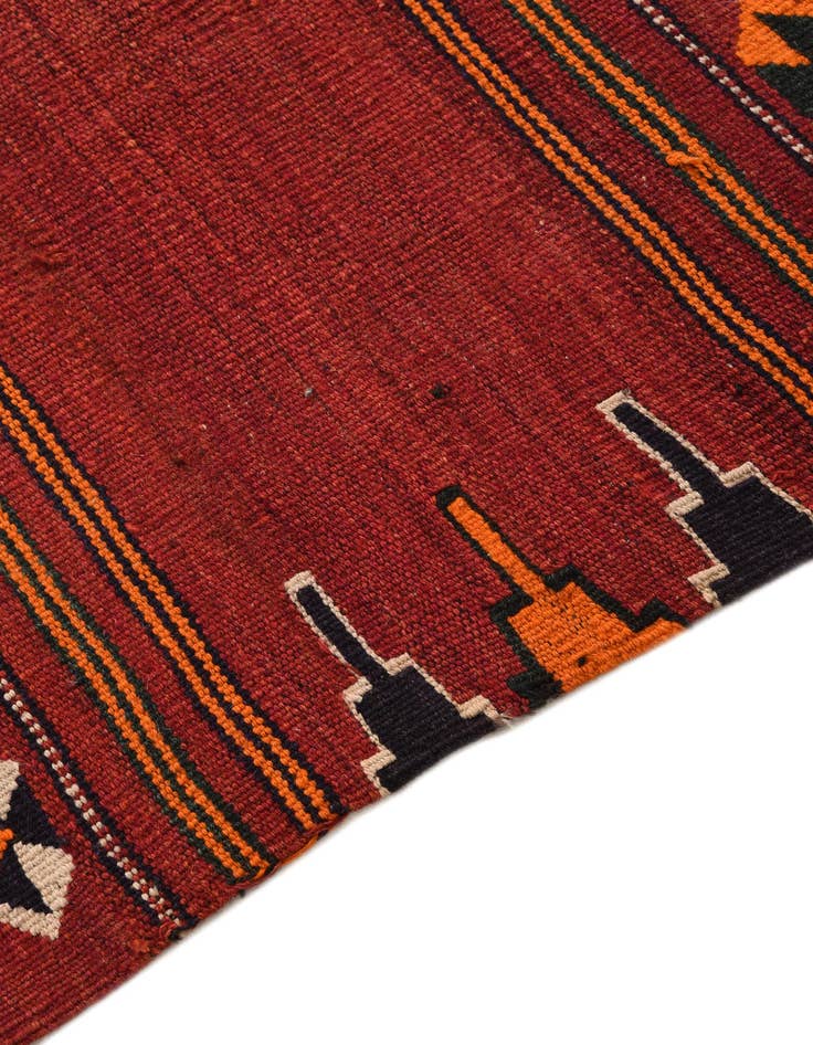 Detail image of 3' x 3' 7  Hand Woven Kilim Fars Wool Square Rug