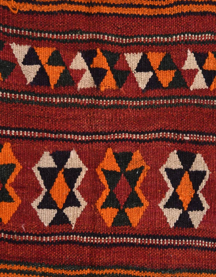 Detail image of 3' x 3' 7  Hand Woven Kilim Fars Wool Square Rug