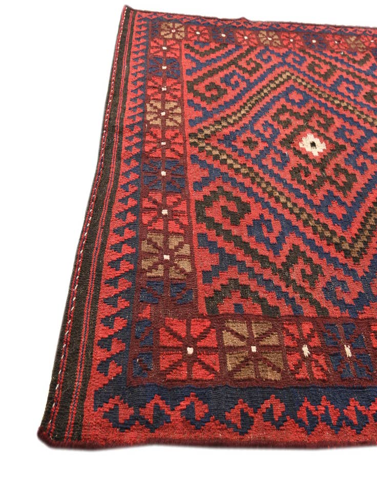 Detail image of 4' x 4'  Hand Woven Kilim Fars Wool Square Rug