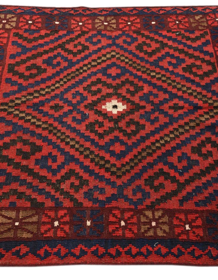 Detail image of 4' x 4'  Hand Woven Kilim Fars Wool Square Rug
