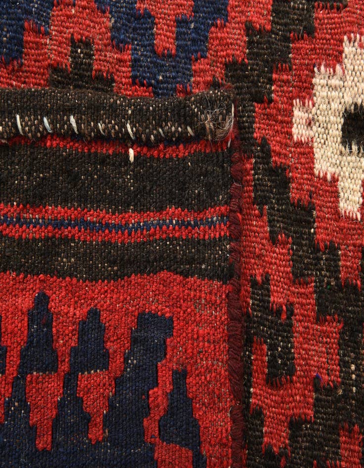 Detail image of 4' x 4'  Hand Woven Kilim Fars Wool Square Rug