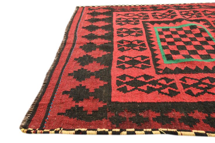 Detail image of 4' x 4' Hand Woven Kilim Fars Wool Square Rug