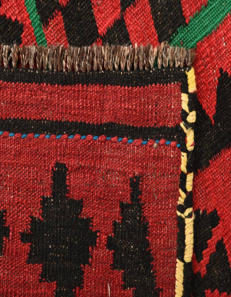 Detail image of 4' x 4'  Hand Woven Kilim Fars Wool Square Rug