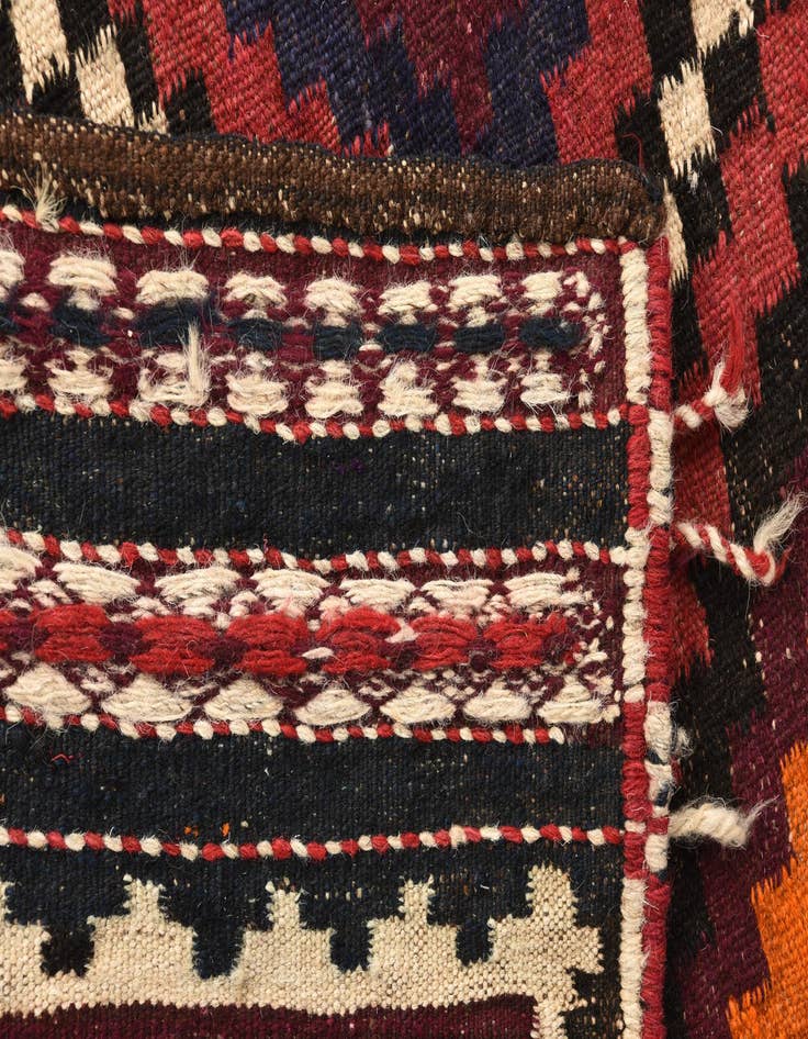 Detail image of 4' 5 x 4' 8  Hand Woven Kilim Fars Wool Square Rug