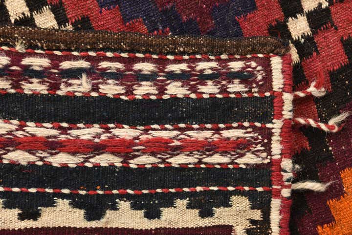 4' 5 x 4' 8 Hand Woven Kilim Fars Wool Square Rug